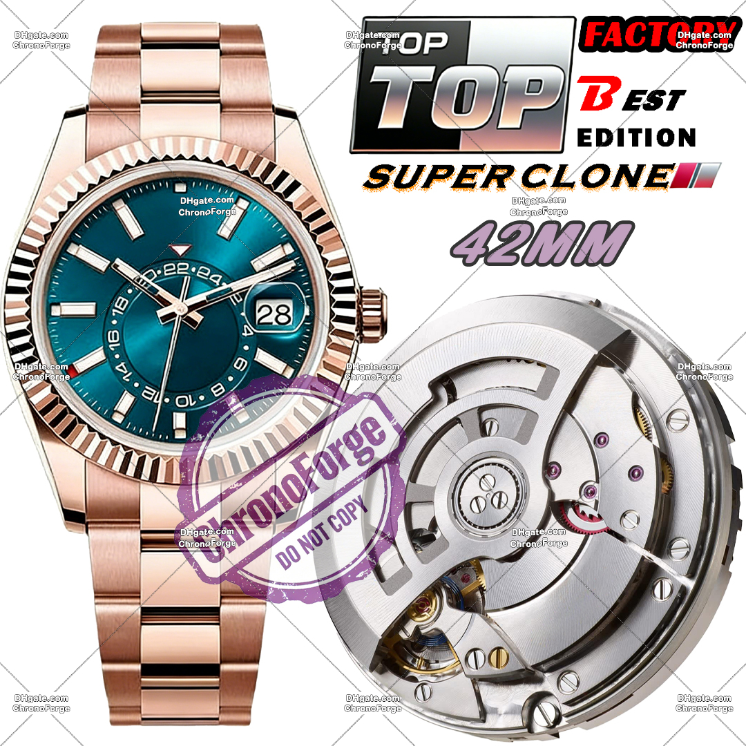Super Clone Mens Watch Designer Watches Mirror Quality Movement Full Function Automatic Mechanical Watch Sapphire 904L Steel Waterproof 72H Power Reserve with Box