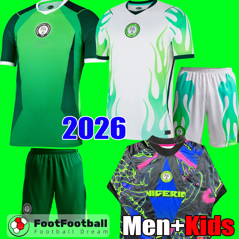 2026 Nigeria jersey 2026 Soccer Jersey World cup Football Shirt Home away third camiseta de futbol Men and kids set tops kit