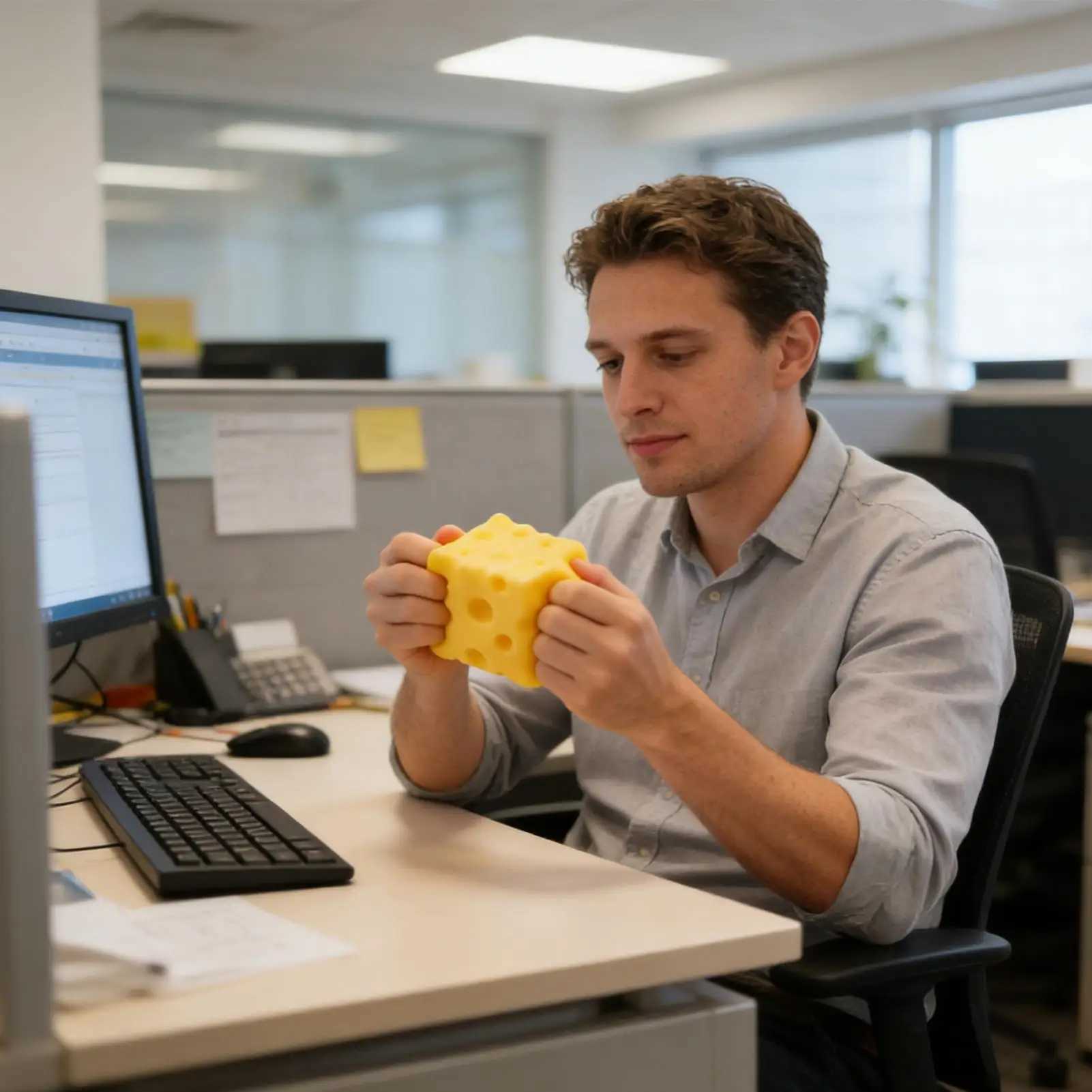 Soft Butter Cheese Fidget Toy Squishy Cheese Cube Squeeze Toys Slow Rebound Push Stress Relief Sensory Toy for Adults Gifts H260324