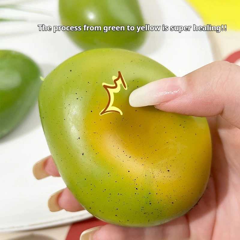 Creative Simulation Color Changing Mango Squeezing Toy Can Shape Fluid Mango Temperature Changing Decompression Toy Gift H260324