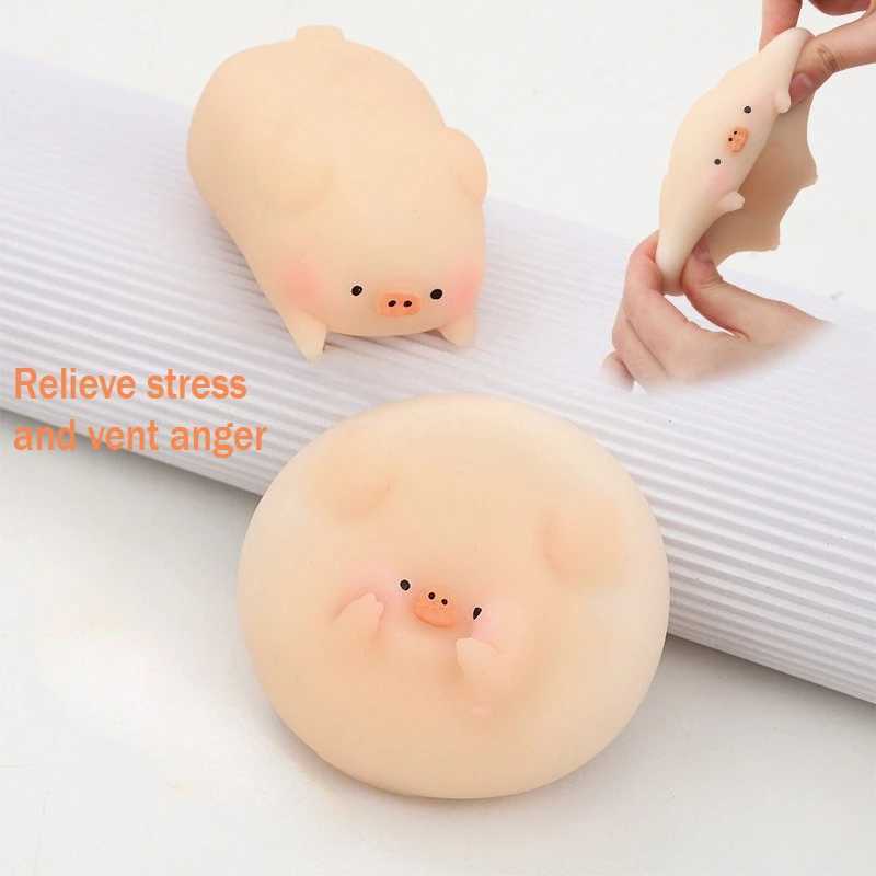 Cute Little Pink Pig Squeeze Toys Pink Piglet Stress-relieving and Venting Toys Kawaii Pet Fidget Toys Gifts for Friends H260324