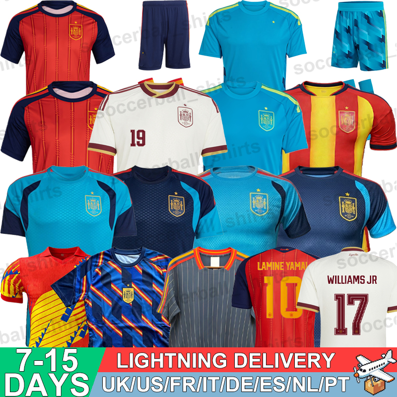 Spain Jerseys Football Soccer Jerseys World Cup 2026 Retro Football Shirts Tops Kits Men Kids Women Fans Player 3XL 4XL PEDRI LAMINE YAMAL ZUBIMENDI BARRIOS CUBARSI