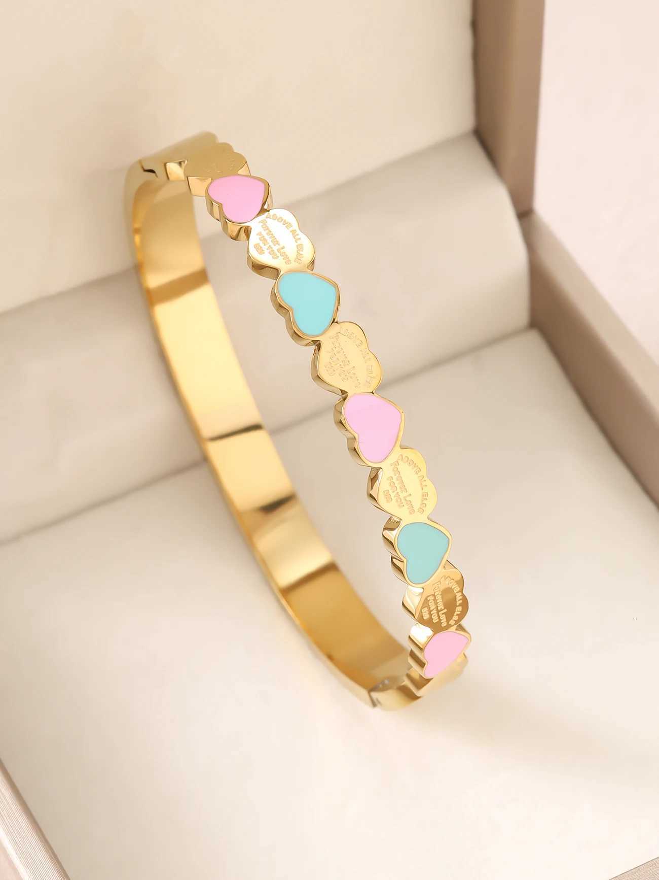 1pieces/set womens wedding jewelry party holiday Valentines Day gift stainless steel plated with 18K gold H260323 - view 5