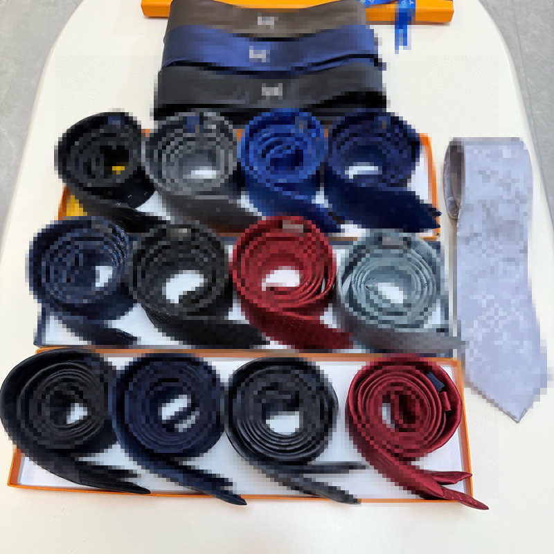 2026 Luxury Men's Fashion Tie Designer Ties Brand Business Neck Ties Casual Wedding NeckTies Retro Party Casual Silk Ties with box H28