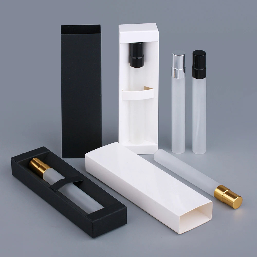 Wholesale10ml Frost Perfume Bottle With boutique packaging box Cosmetic Atomizer Spray Bottles Sample 260318