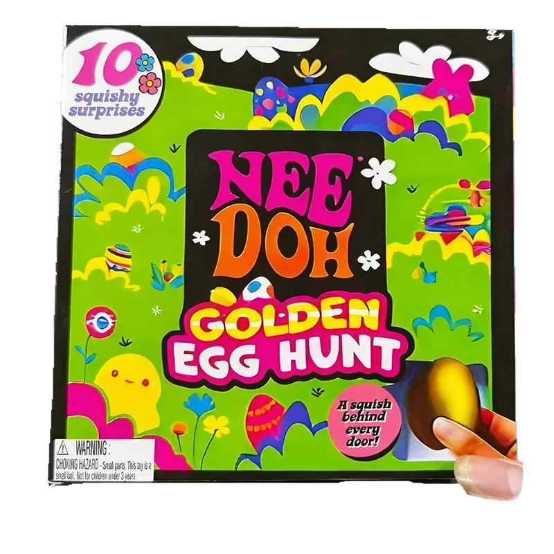 2026 New Needoh Golden Egg Treasure Hunt Blind Box Toy With Squishy Surprise Stress Relief Squeeze Kids Easter Party Toy H260324