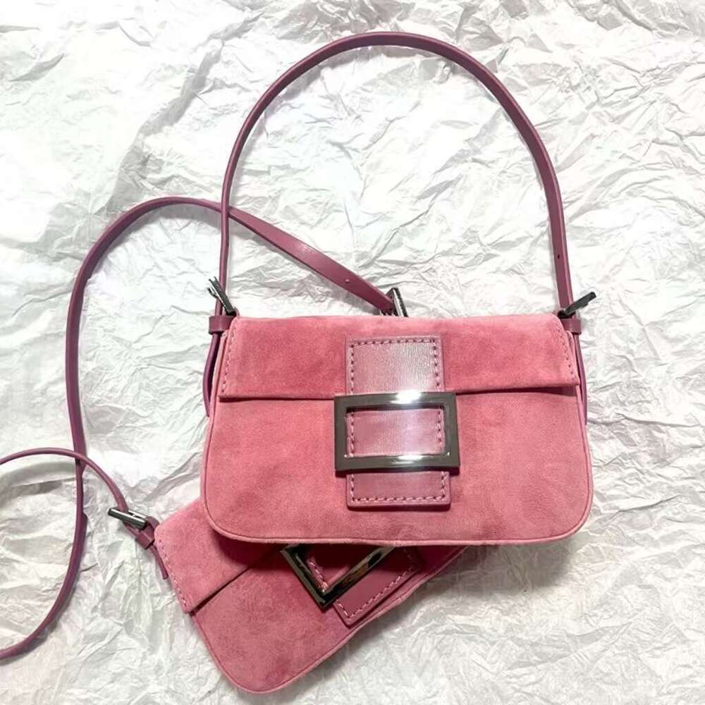 Pink Baguette Mini Handbag Crossbody Women S Vintage Retro Underarm Bag Available For High Quality Luxury Bag LEMON KOKO