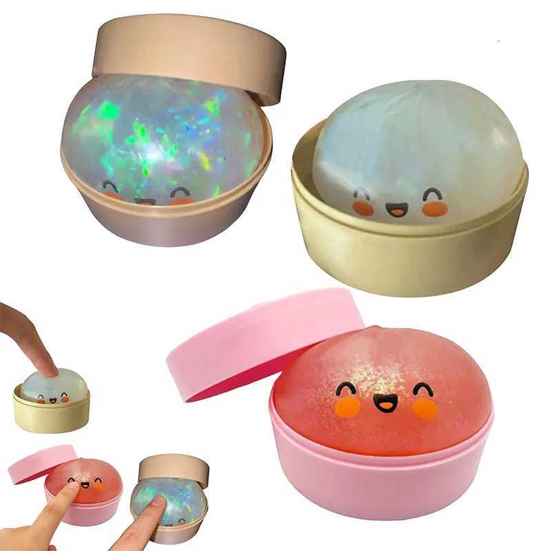 Hot Selling Glitter Dumpling Baozi Pinching Soft Cute Slow Rebound Stress Relief Ornament Office Home Decor Kids Adults Gifts Z260324