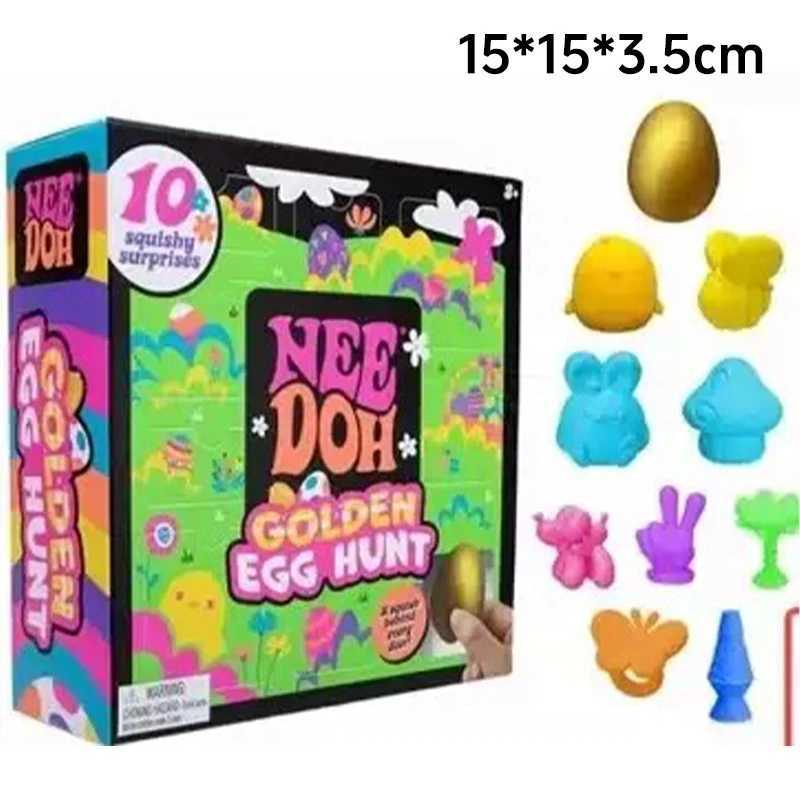 2026 New Needoh Golden Egg Treasure Hunt Blind Box Toy With Squishy Surprise Stress Relief Squeeze Kids Easter Party Toy H260324