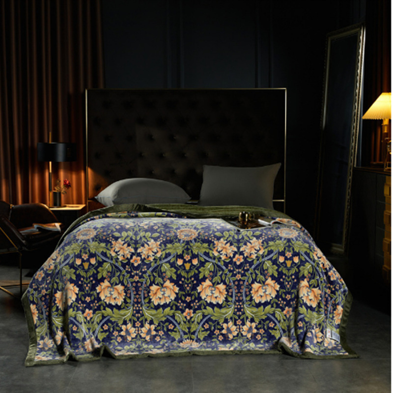 Blanket Luxury Export Series Double Layer Ab Version Cloud Mink Milk Velvet Composite Nap Blanket Coral Fleece Air Conditioning Blanket