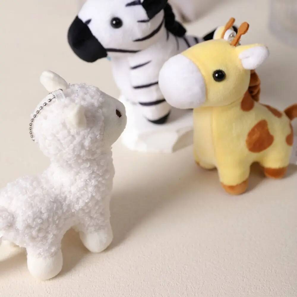 Cartoon Internet Famous Alpaca Donkey Plush Toy Small Size Giraffe And Zebra Plush Dolls Birthday Gift For Girls