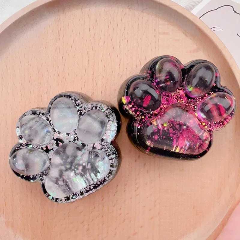 Cute Sequin Cat Claw Squishy Fidget Toy Slow Rebound Stress Relief Toy Pinch Decompression Cat Paw Soft Squeeze Toy H260324