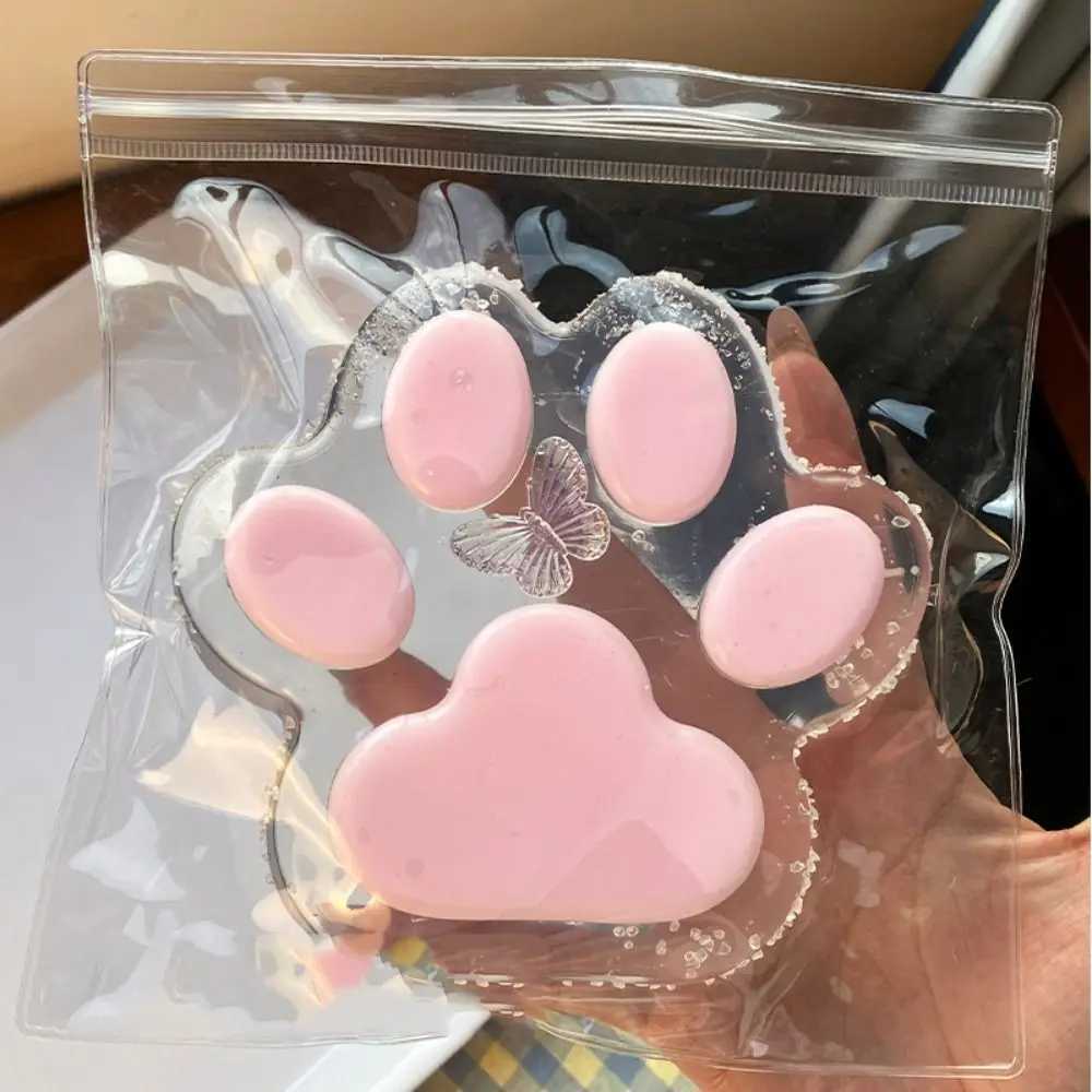Novelty Super Large Cat Paw Squeeze Kneading Silicone Cartoon Fidget Colorful Soft Cat Paw Pinch Practical Jokes H260324