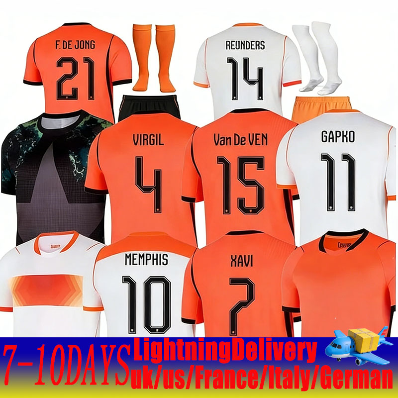 2026 World Cup Netherlands soccer Jerseys 2026 2027 Holland Home Away Player Fans Men Kids Football Jersey Shirts Kit MEMPHIS VIRGIL DE JONG GAKPO MALEN Men Kids kits