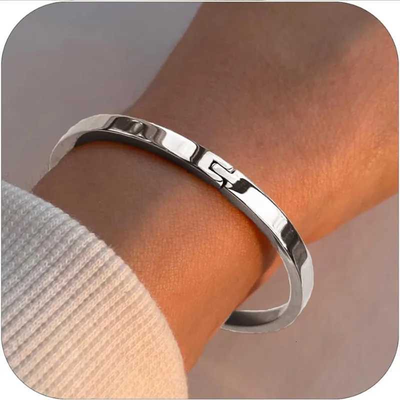 18K Gold Plated Oval for Women Jewelry Trendy Bangle Stackable Friendship Christmas Birthday Gifts H260323 - view 4