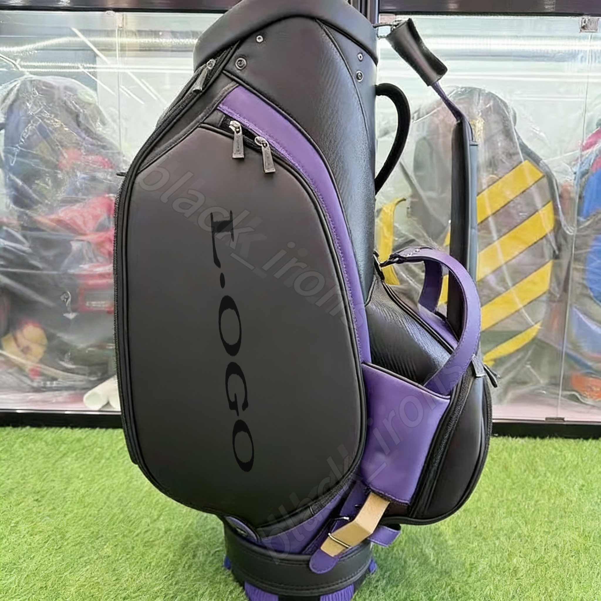 Golf Club Professional portable stand ball bag men's large-caliber golf club bag in three colors for sports use PU waterproof