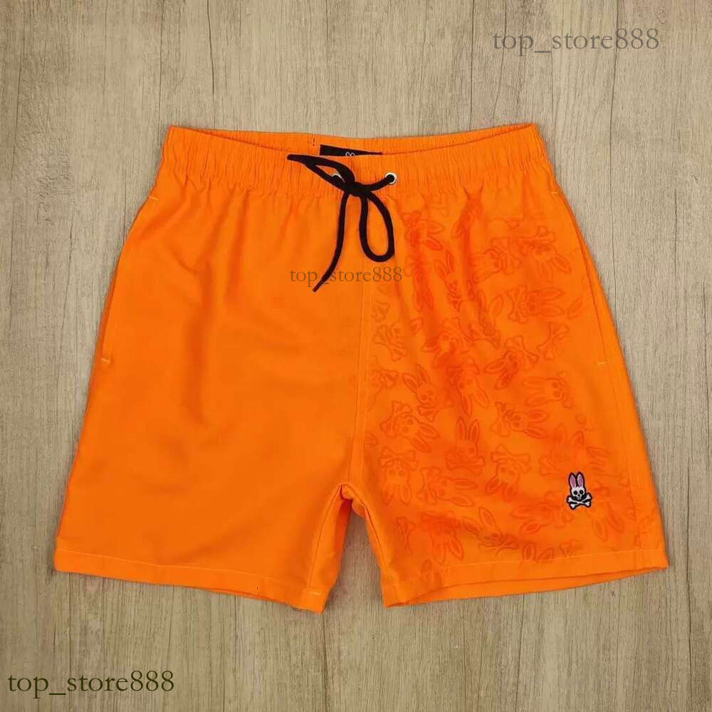 Psychicys Bunny Shorts Brand Designer Bunny Short Summer Water Reactive Swim Trunks Swimming Loose Quick Drying Printed Casual Psychological Short Everyday A5f