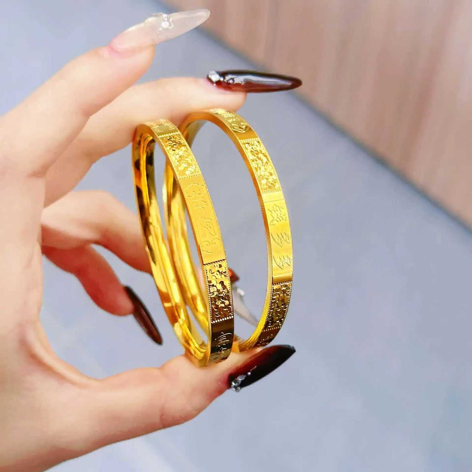 Fashion Ice Crushed Money Plenty Closed Women 24K Gold AU999 Unique Flattering H260323 - view 4