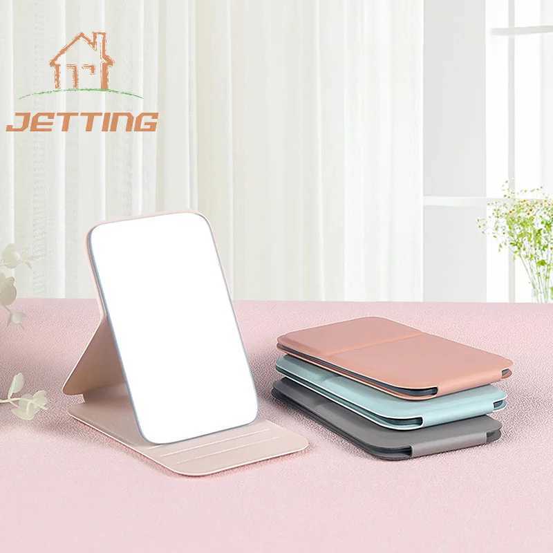 1pc Portable Mini Mirror Folding Women Makeup Hand Mirror Single-side Mini Cosmetic Mirror Foldable High Definition Vanity Tools H260324