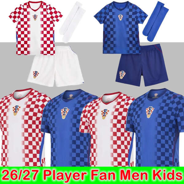 Croatia 2026 World Cup Home Soccer Jerseys MODRIC KOVACIC PASALIC PERISIC BROZOVIC KRAMARIC 26 27 National Team 2027 Away Fans Player football shirt men kids