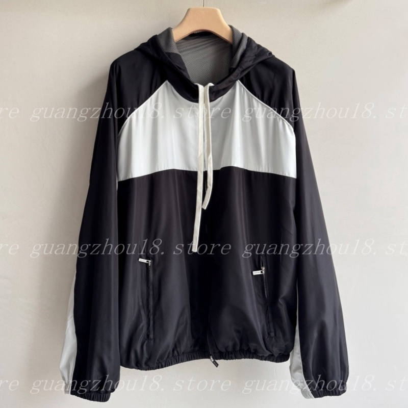 (go off picture not the description) Designer Outdoor Jackets with Zippers Spring Summer Patchwork Coats 33598