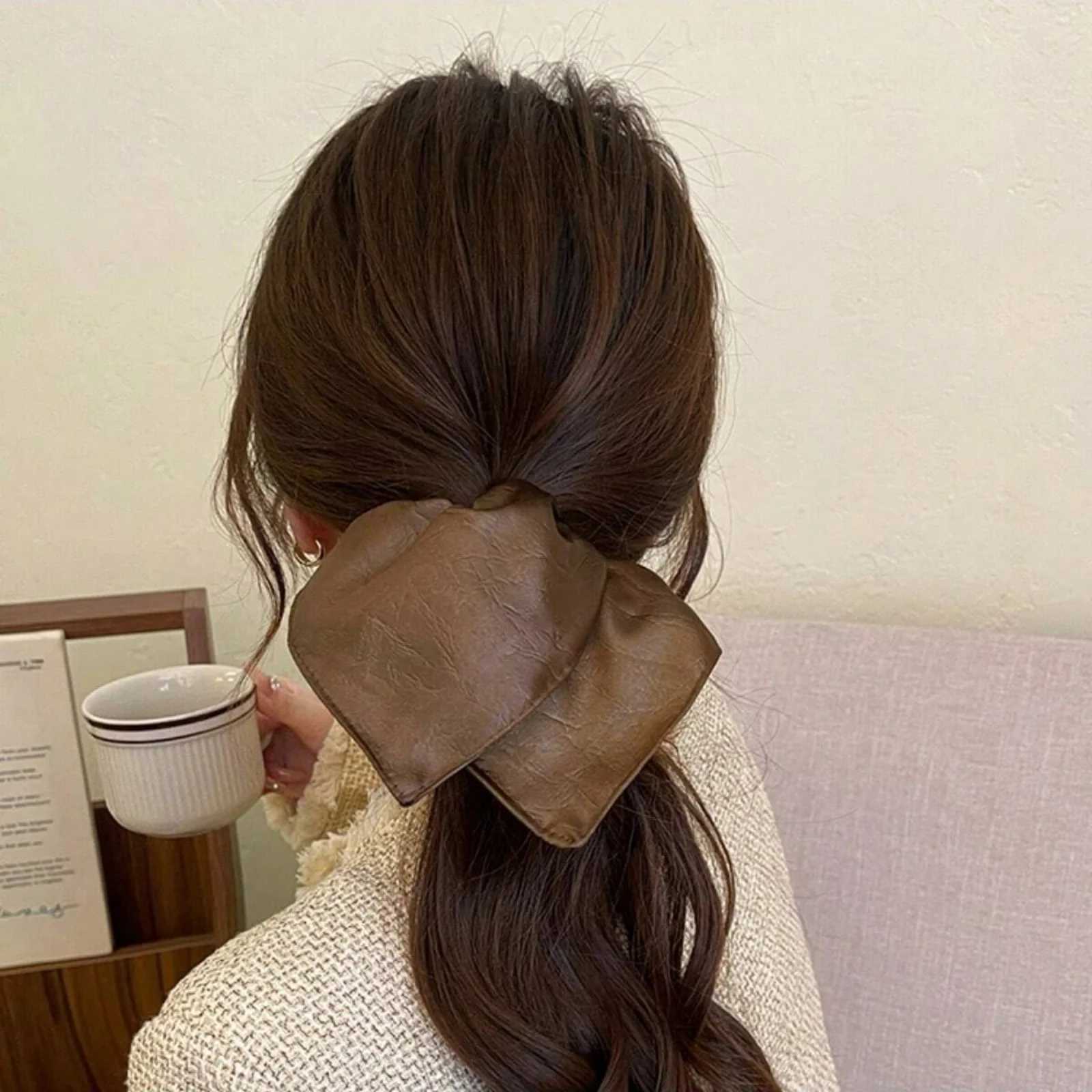 Premium Mullet Scrunchie Hair Ties High Elasticity Hair Rope For Bun Ponytail Hair Bobbles H260324