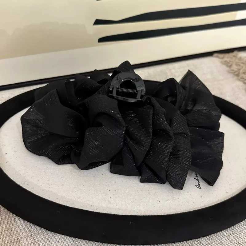 High-Grade Temperament Cloud Bubble Mesh Silver Silk Hair Clip For Women H260324