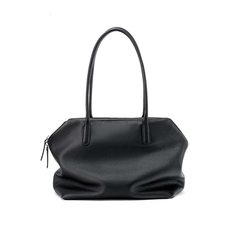 Niche Design Light Luxury Women's New First Layer Cowhide Large Capacity Tote Bag, High-end Commute Shoulder Underarm Handbag SENYY