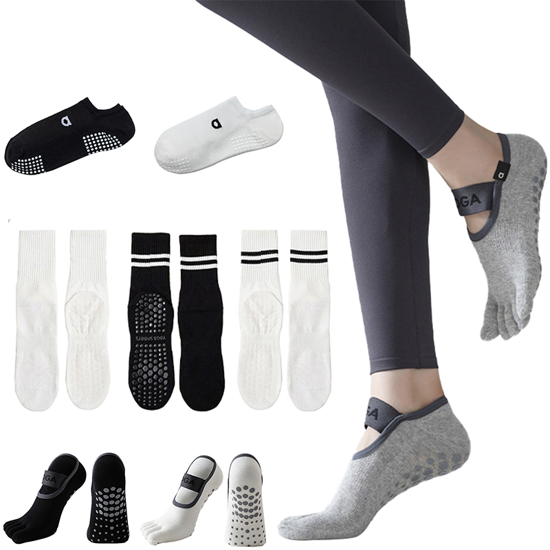 Professional Pilates Designer Socks Non-Slip Women Socks Sports Fitness Silicone Breathable Dance Ballet Socks for Yoga