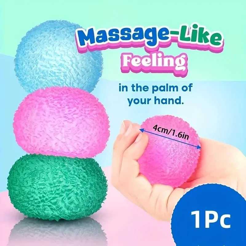 Squishy Stress Balls Multicolor Texture Ice Ball Squeeze Toy for Kids Adult Quiet Sensory Fidget Toy Halloween Christmas Gift H260324