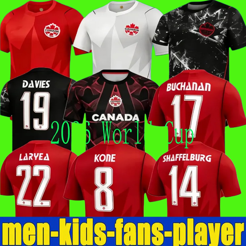 2026Canada soccer jersey 2026 World Cup football jerseys shirt kit DAVIES DAVID JOHNSTON EUSTAQUIO BUCHANAN equipement de foot uniforms