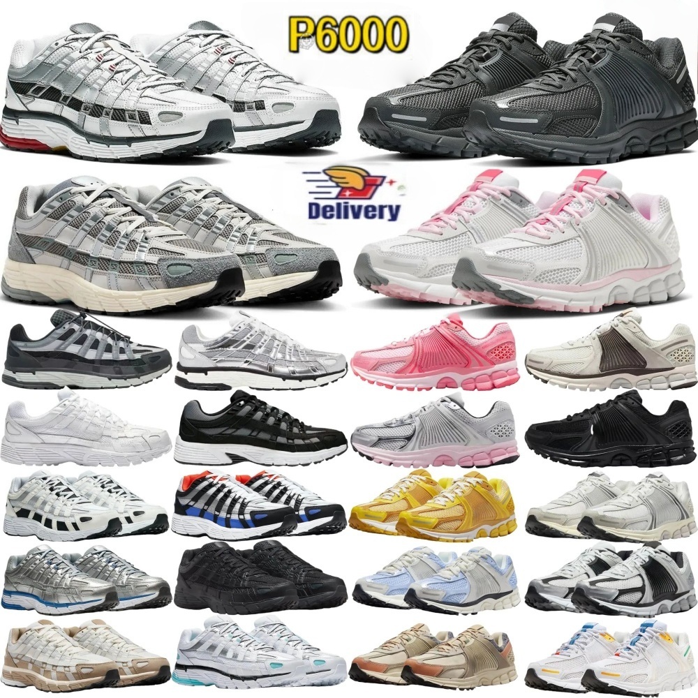 P6000 Free shipping Designer Shoes vomero 5 2026 New Training Shoes Mens and womens Sneakers Metal Silver Three Black White Smoke gray Outdoor sports training shoes