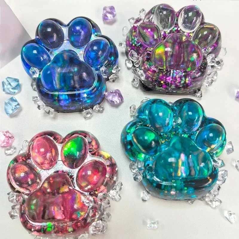 Taba Squishy Cat Paw Squeeze Toys Kawaii Sticky Squishies Fidget Toys for Birthday Party Favors Novelty Things for Kids Adults H260324