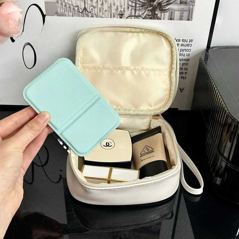 Mirror Travel Portable Desktop Makeup Mirror Foldable Mini Student Portable H260324