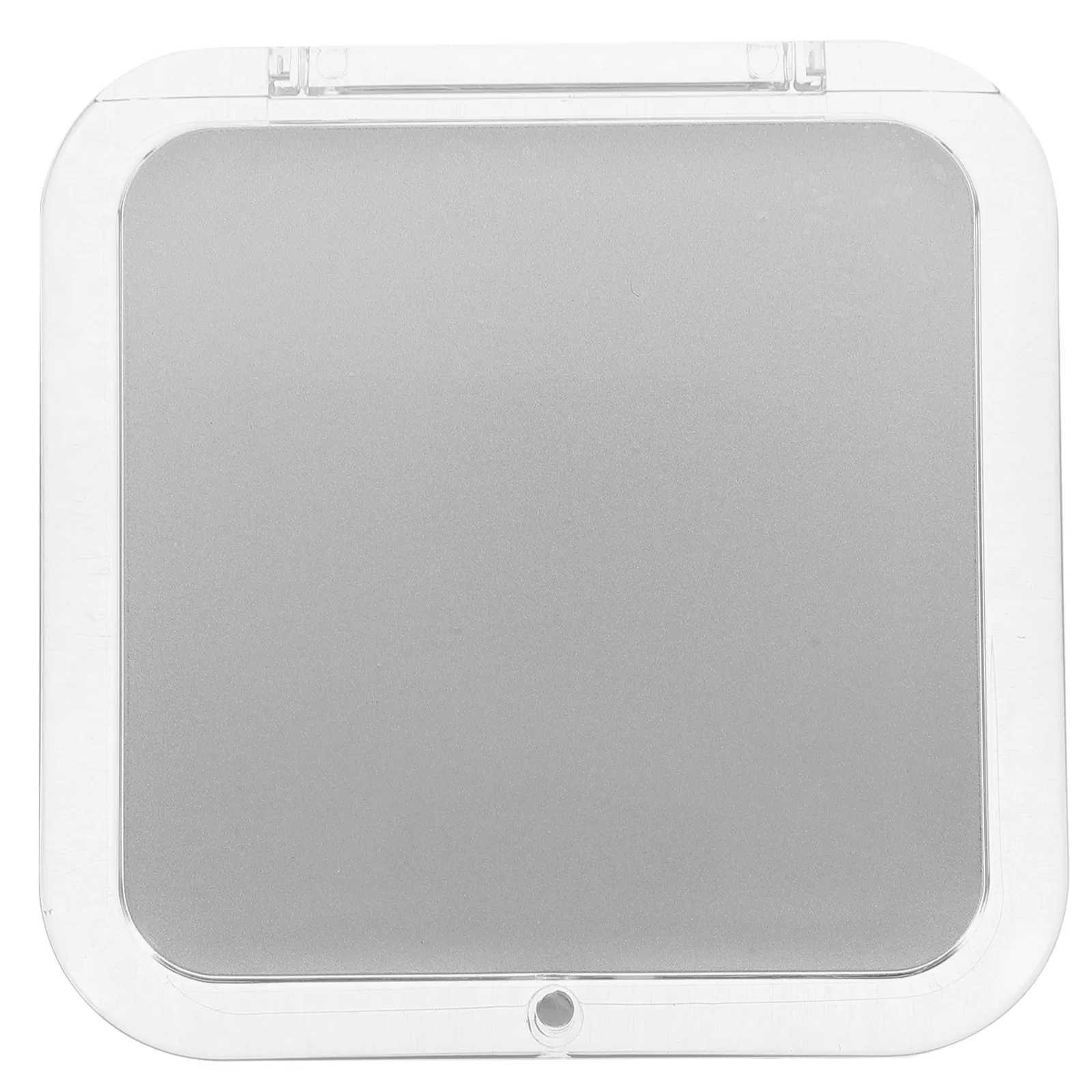 Foldable Mini Compact Mirror 7X Magnification Square Shape Pocket Mirror for Makeup Touch Ups Purse Compact Vintage Style Travel H260324