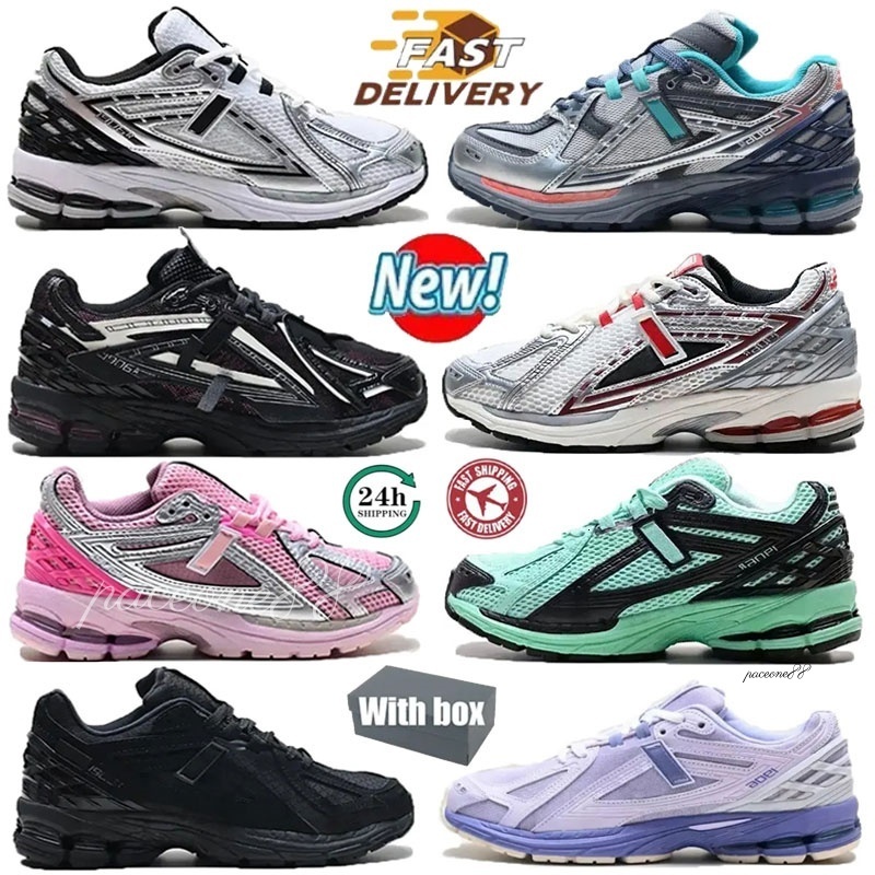 2026 Designer 1906 Running Shoes Luxury 1906r Shoes Protection Pack Men Sneakers Silver Black White Metallic Gold Leather Top Quality Women Trainers EUR 36-45