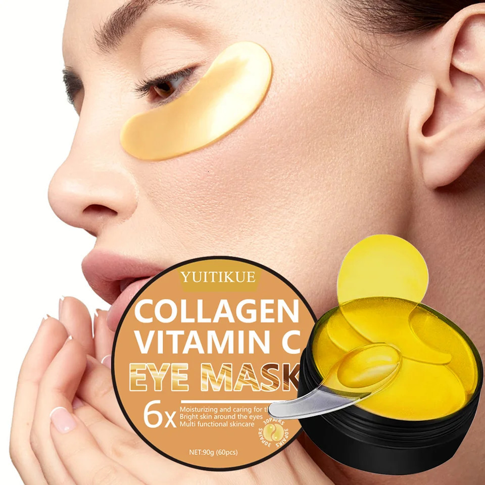 YUITIKUE Collagen Eye Mask 6x with Extra Serum - Skin-Friendly Fast Absorbing Deep Hydrating Care 90g Jar 260318