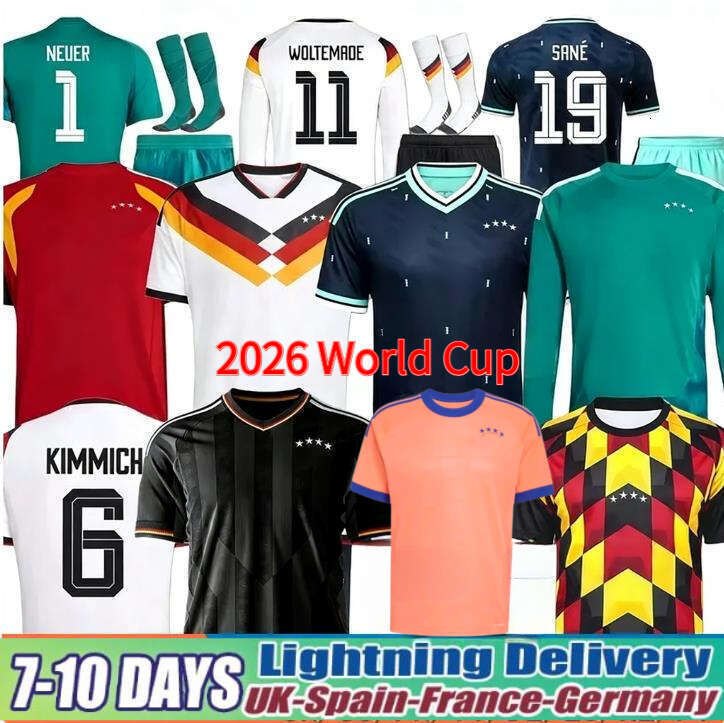 Germany Jersey 2026 World Cup 125TH Musiala Wirtz Havertz Kimmich Soccer Jerseys Deutschland Trikot KROOS Tah RUDIGER Raum MULLER Shirt Kid Kits gk Football Jersey