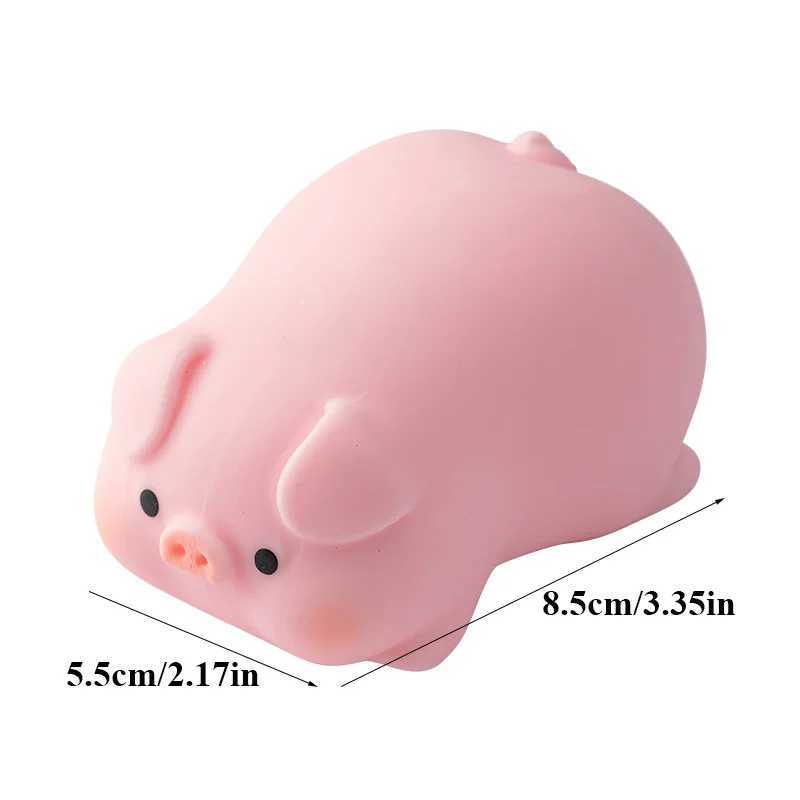 Pig Dog Anti Stress Toys Flour Stress Ball Cute Cartoon Animal Squishy Squeeze Vent Balls Stress Relief Pinch Toy Kids Doll Gift H260324