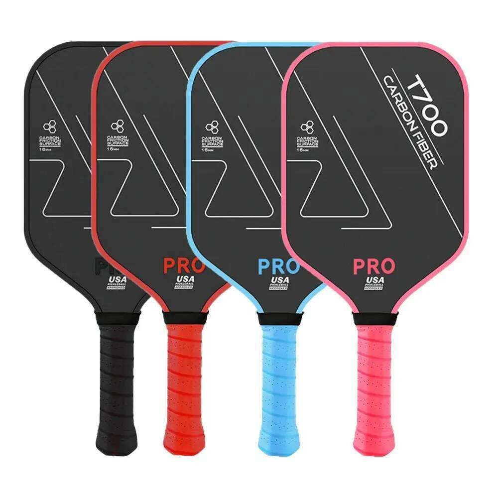 1pc T700 Paddles Frosted Surface USAPA Apved Pickleball Rackets Non-slip Grip Carbon Fiber Pickle Ball Paddle 26H0324