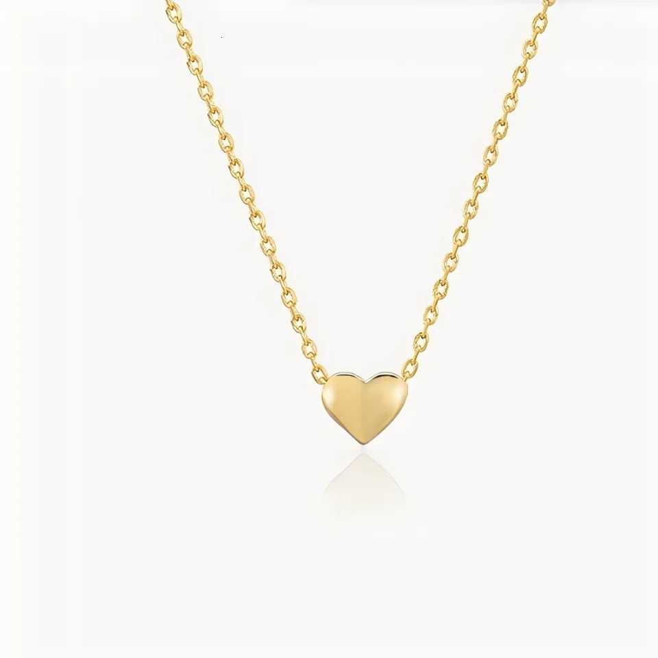 Fashion Minimalist 316L Stainless Steel Heart Shaped Pendant Necklace 18k Plated Gold Charm Jewelry Gift for Women H260324 - view 7