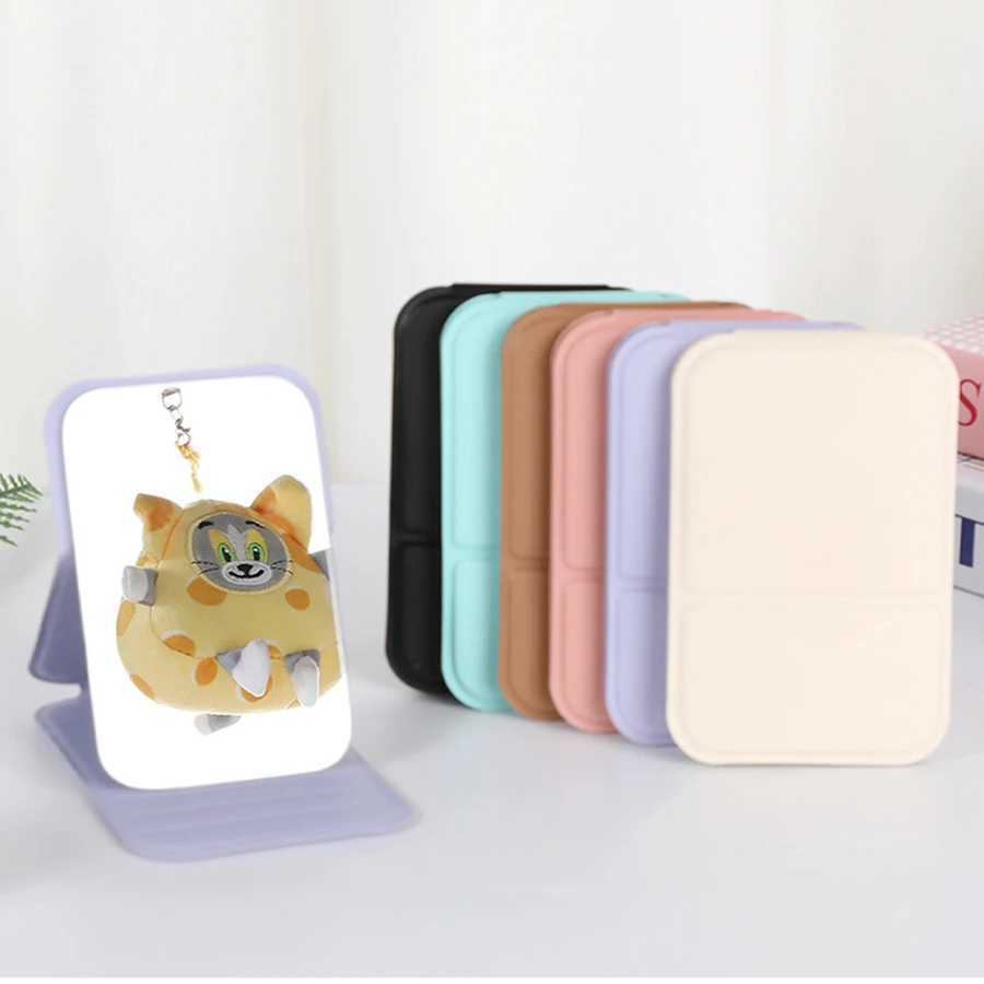 Personalized Customized Small Mirror Makeup Mirror Portable Folding Mirror Desktop Standable Mini Portable Personalized Gift H260324