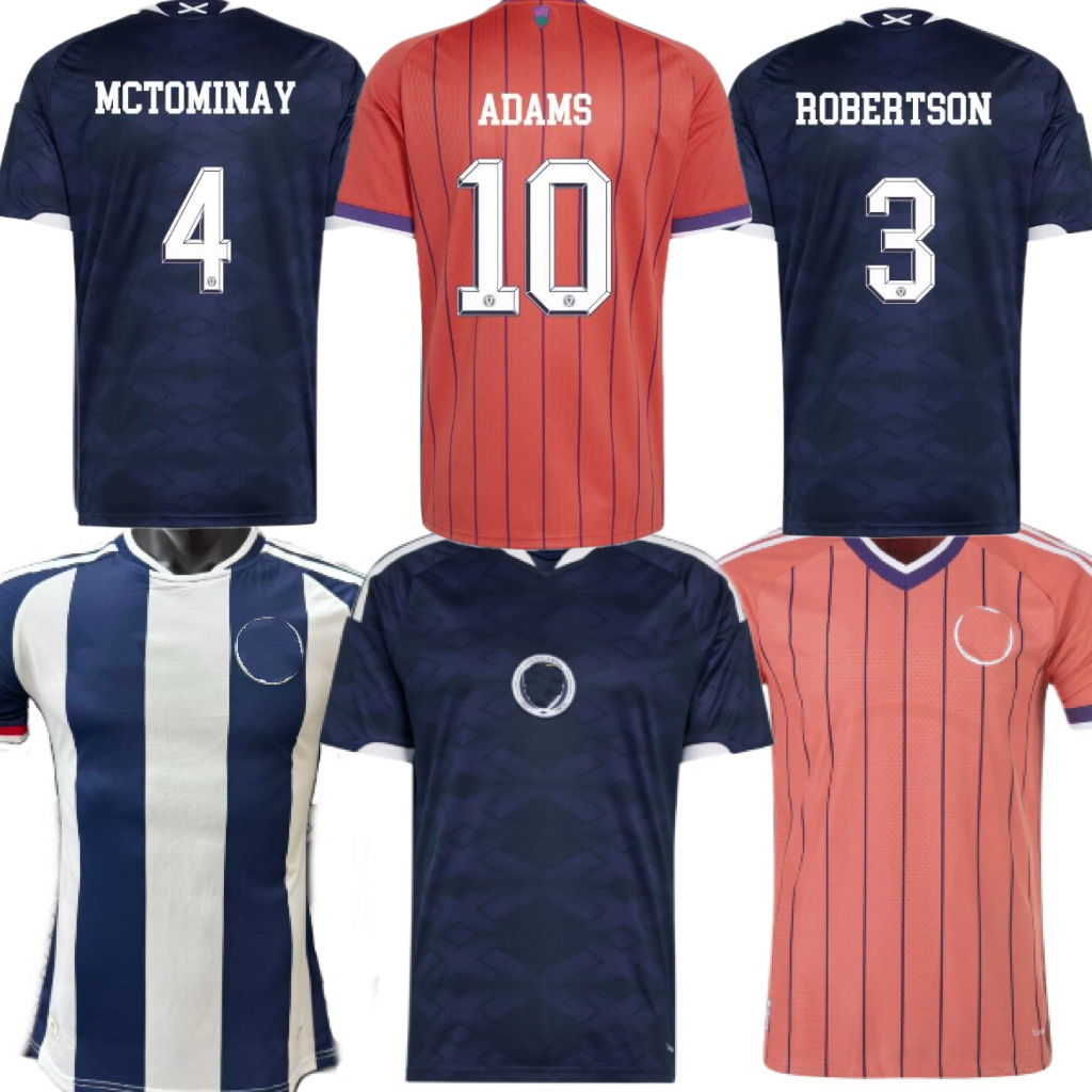 24 25 2026 2027 Scotland Soccer Jerseys Scottish DYKES McGinn MCGREGOR McTominay ADAMS Robertson GILMOUR TIERNEY National team 24 25 football men kids shirt
