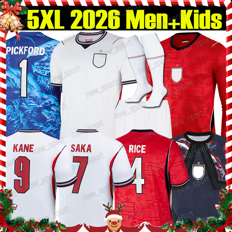 4XL 2026 BELLINGHAM eNgLAnDS soccer jerseys KANE RICE GORDON RASHFORD MADUEKE WATKINS BOWEN EZE GUEHI PICKFORD men women kids kit socks sets football shirts