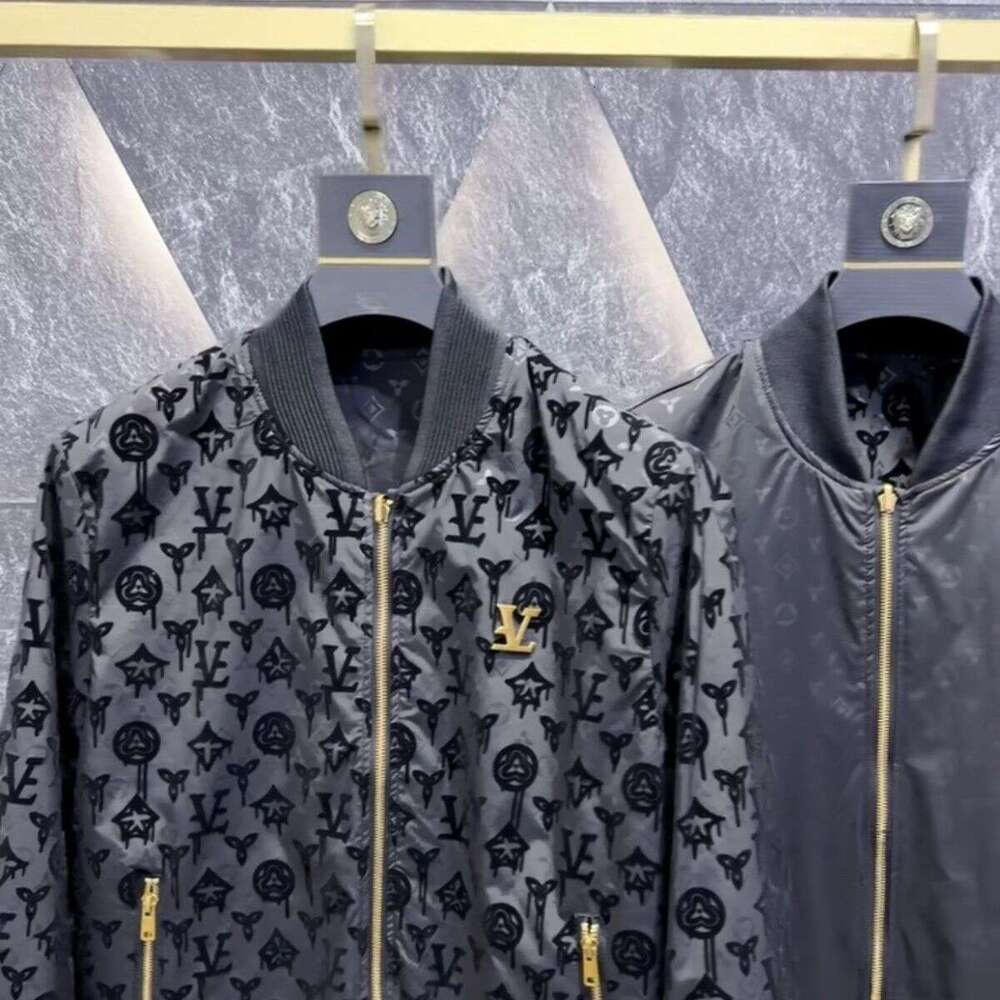 Spring And Autumn European High-End New Trendy Brand Men's Hooded Jacket Casual Fashion Top Coat Double-Sided Asia Size
