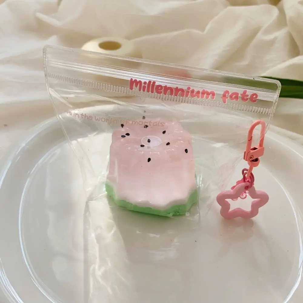 Funny Stars Simulation Watermelon Squeeze Cat Super Soft Super Elastic Fruit Elastic Non Stick Slow Rebound Fruit H260324