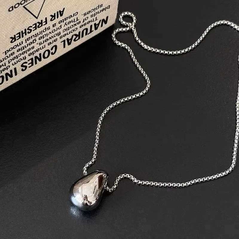 Minimalist Long Teardrop Pendant Necklace for Women Autumn Winter Sweater Chain Fashion Accessory H260324 - view 7