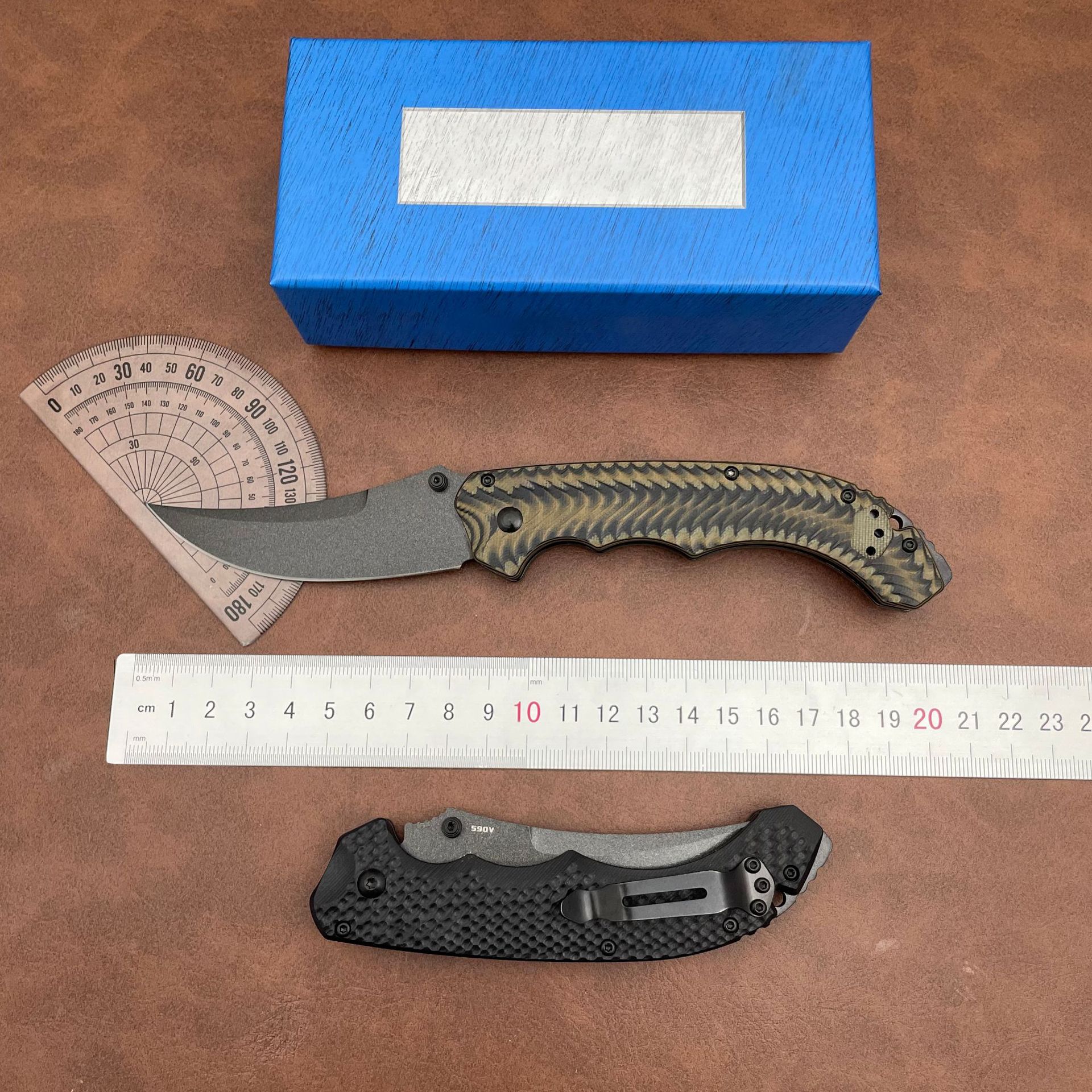 2Models 865/865BK-01 Bedlam AXIS Folding Knife 3.54 S90V Blade, G10 Handles