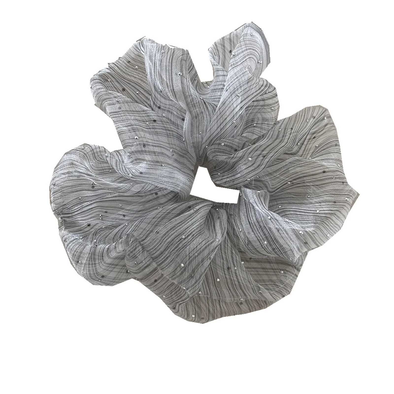 1Pc Sheer Glitter Scrunchies Set Elegant Organza Hair Ties Chic Hair Accessories for Women H260324