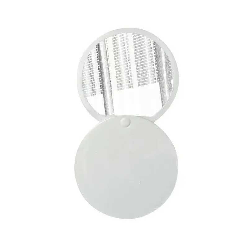 Round Folding Makeup Mirror Mini Portable Pocket Mirror HD Vanity Mirror Rotating Slide Cover Handheld Cosmetic Mirror H260324